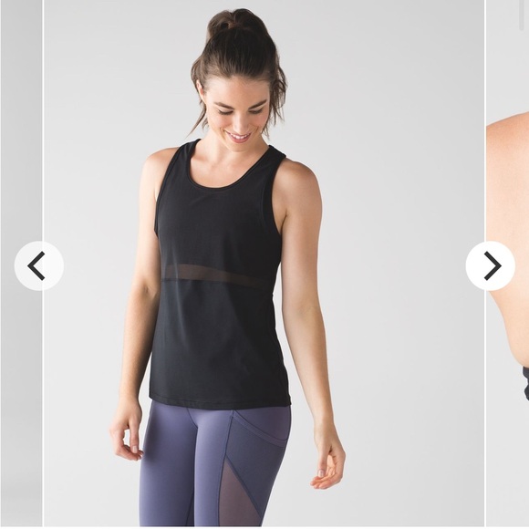 Lulu lemon Lululemon Fast As Light 2-In-1 Tank Black size 6 - Picture 2 of 12